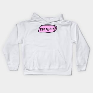 try again eraser Kids Hoodie